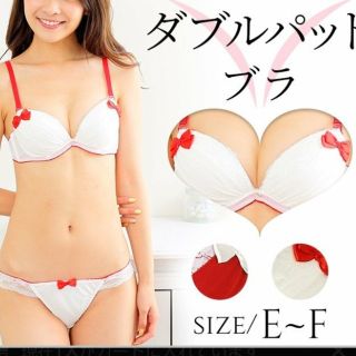 新品！EFキュート❤️可愛いリボンブラジャーショーツセット(ブラ&ショーツセット)