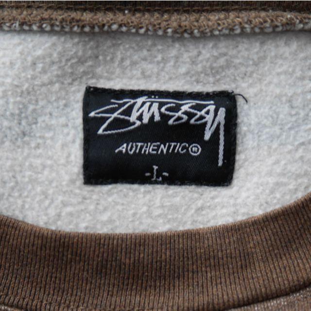 STUSSY(ステューシー)のSTUSSYステューシーのボーダーロゴトレーナー メンズのトップス(Tシャツ/カットソー(七分/長袖))の商品写真