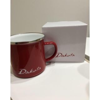 ダコタ(Dakota)の新品♡Dakota♡ホーロー マグカップ♡コップ♡赤(グラス/カップ)