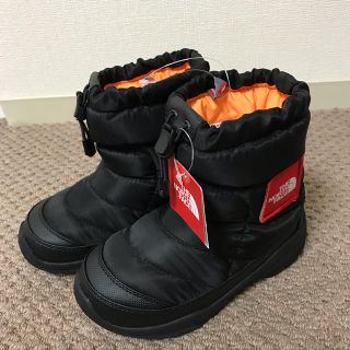 ザノースフェイス(THE NORTH FACE)のノースフェイス キッズ ヌプシブーツ 20cm 黒 新品 ボックスロゴ(ブーツ)