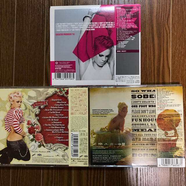 P!NK アルバム3枚セット エンタメ/ホビーのCD(ポップス/ロック(洋楽))の商品写真