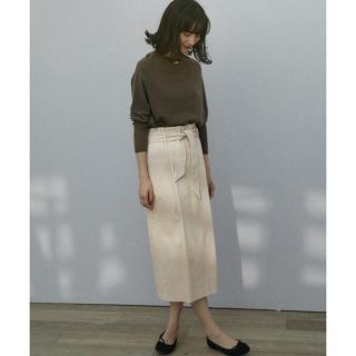 ユナイテッドアローズグリーンレーベルリラクシング(UNITED ARROWS green label relaxing)のグリーンレーベルリラクシング★コーデュロイウエストリボンスカート(ロングスカート)