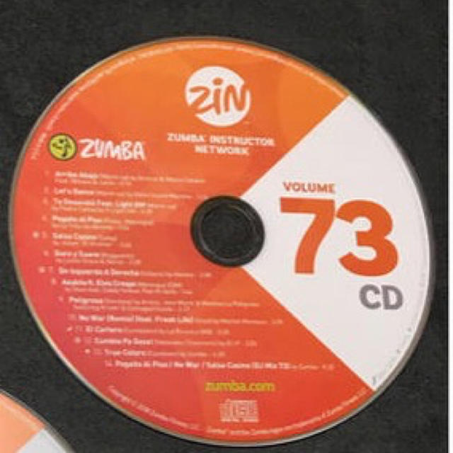 Zumba(ズンバ)のZUMBA zin73 CD エンタメ/ホビーのCD(クラブ/ダンス)の商品写真