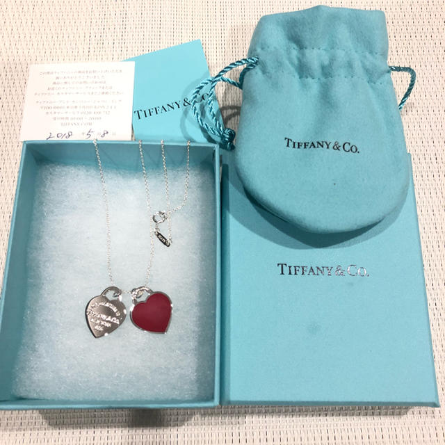 Tiffany & Co.(ティファニー)の【haa様専用】ティファニー ダブルハートペンダント レディースのアクセサリー(ネックレス)の商品写真