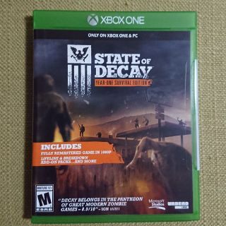 エックスボックス(Xbox)のSTATE OF DECAY xboxone(家庭用ゲームソフト)