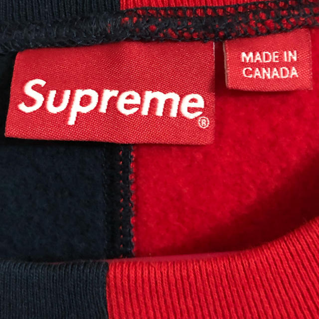 supreme split crew neck shirt