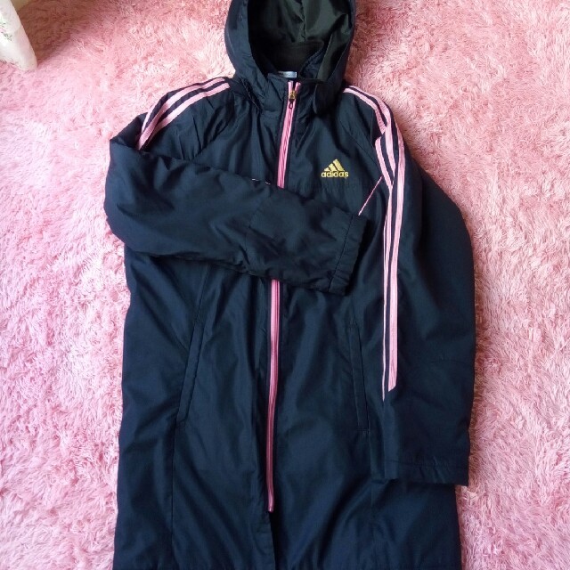 adidas(アディダス)のアディダスコート160女児 キッズ/ベビー/マタニティのキッズ服女の子用(90cm~)(コート)の商品写真