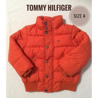 トミーヒルフィガー(TOMMY HILFIGER)のトミーヒルフィガー ダウンジャケット オレンジ 110 サイズ4(ジャケット/上着)