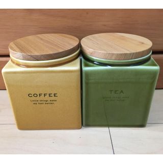 ロロ(LOLO)のLOLO(ロロ) キャニスターキューブ coffeeコーヒー&teeティー (収納/キッチン雑貨)