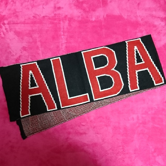 ALBA ROSA(アルバローザ)のALBAROSA●デカロゴマフラー● レディースのファッション小物(マフラー/ショール)の商品写真
