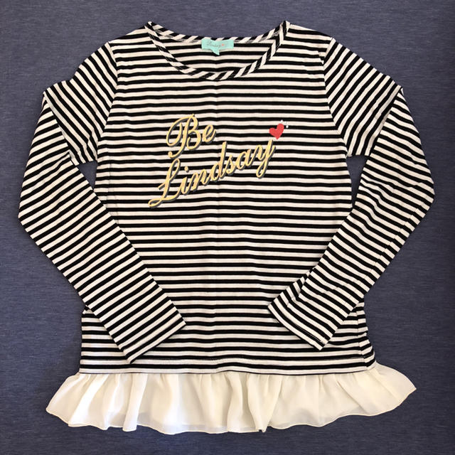 Lindsay(リンジィ)のロングTシャツ キッズ/ベビー/マタニティのキッズ服女の子用(90cm~)(Tシャツ/カットソー)の商品写真