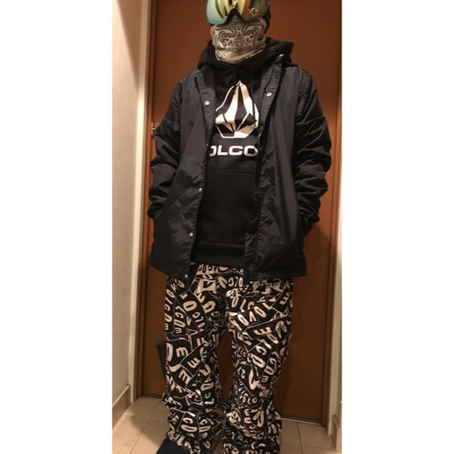 VOLCOM ボルコム スノーボードウエア ロゴ 総柄 パンツ ボトム Mサイズ