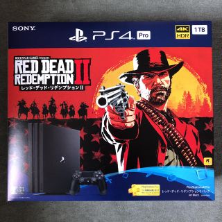 プレイステーション4(PlayStation4)の新品 PS4 PRO レッドデッドリデンプション2パック ブラック(家庭用ゲーム機本体)