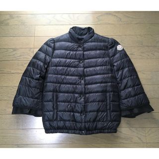 モンクレール(MONCLER)の【美品】国内正規品 ☆モンクレールSERI☆ 袖フリルダウン「00」ブラック(ダウンジャケット)