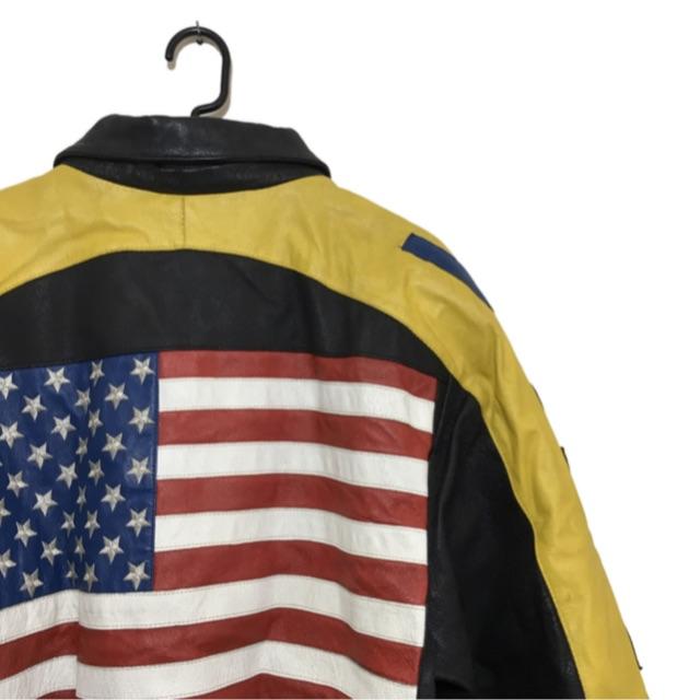 【オープニング大セール】 Stars jacket leather real Stripes and レザージャケット