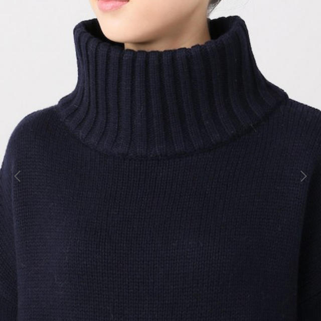 L'Appartement DEUXIEME CLASSE(アパルトモンドゥーズィエムクラス)のアパルトモン Back Long タートルネック Knit レディースのトップス(ニット/セーター)の商品写真