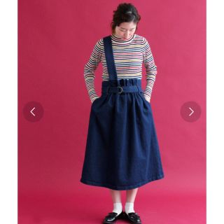 ドットアンドストライプスチャイルドウーマン(Dot&Stripes CHILDWOMAN)のお値下げ❤︎デニムかたっぽつりスカート(ロングスカート)