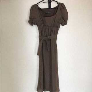 ボディドレッシングデラックス(BODY DRESSING Deluxe)の●ボディドレッシング デラックス シルク混合 ブラウン系    サイズ9号   (ひざ丈スカート)