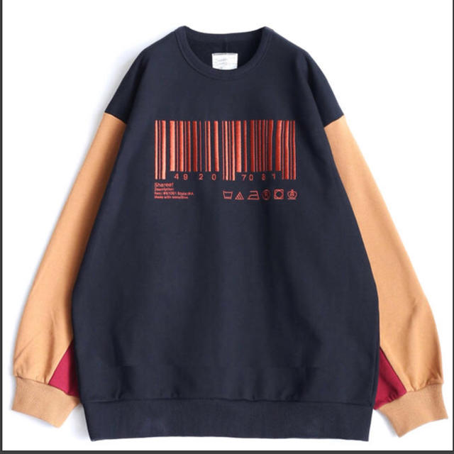 SHAREEF(シャリーフ)の「SHAREEF」”BARCORD” BIG SWEAT メンズのトップス(スウェット)の商品写真