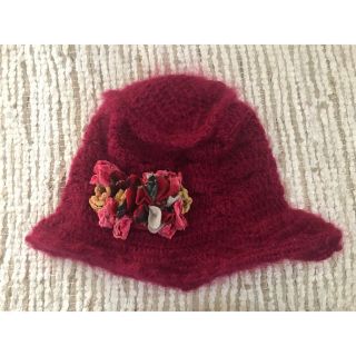 カシラ(CA4LA)のカシラ ニット帽 赤(ニット帽/ビーニー)