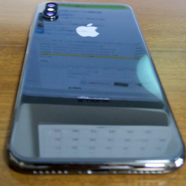 Apple(アップル)のiPhoneX au 256gb 黒 AppleCare＋ スマホ/家電/カメラのスマートフォン/携帯電話(スマートフォン本体)の商品写真