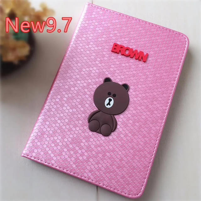 New Ipad 9 7ケース 可愛い熊さん スタンド機能 保護カバー ピンクの通販 By 源夢月 S Shop ラクマ