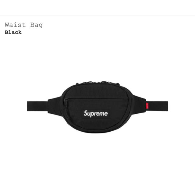 新品未使用 18aw Supreme Waist Bag BLACK