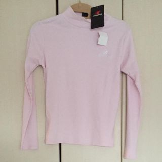 ニューバランス(New Balance)のaya様 新品 ニューバランス ベビーピンク 長袖 シャツ ハイネック Lサイズ(Tシャツ(長袖/七分))