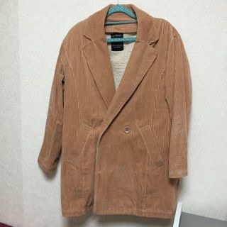 ダブルクローゼット(w closet)のサーモンピンクのコート(ロングコート)