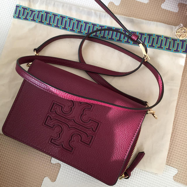 新品 トリーバーチ TORY BURCH 長財布 エマーソン ワインレッド 赤茶