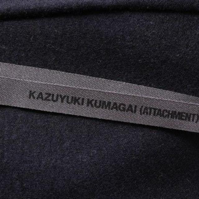 KAZUYUKI KUMAGAI ATTACHMENT(カズユキクマガイアタッチメント)の18AW KAZUYUKI KUMAGAI ウール ストール コート メンズのジャケット/アウター(チェスターコート)の商品写真