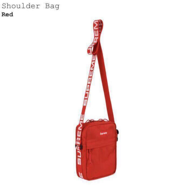 国内正規品 新品 18ss Supreme shoulder bag REDショルダーバッグ