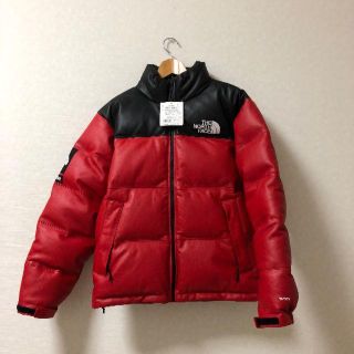 シュプリーム(Supreme)の【S】Leather Nuptse Jacket(ダウンジャケット)