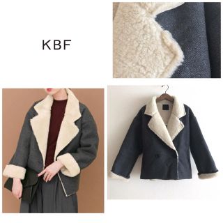 ケービーエフ(KBF)のKBF ★ヘリンボンボアジャケット(ピーコート)