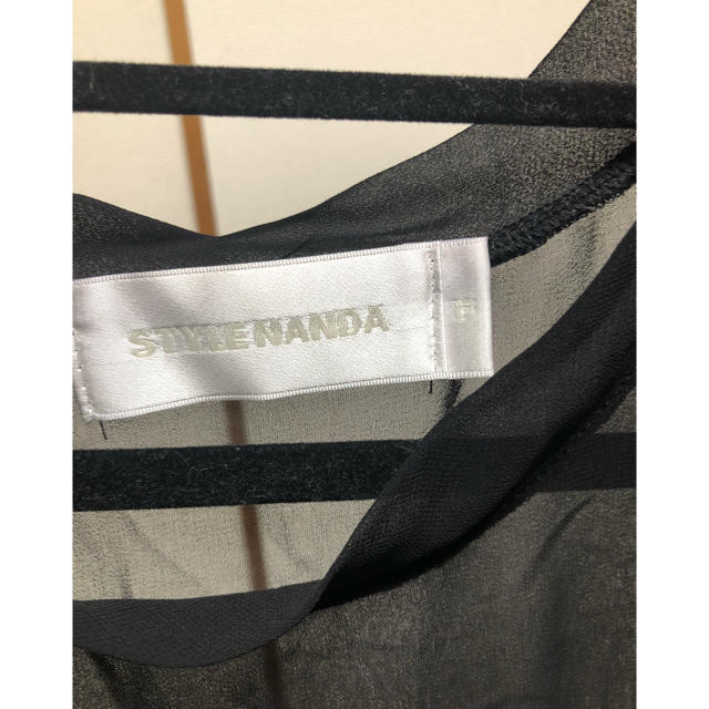 STYLENANDA(スタイルナンダ)のstylenanda ハイネック シースルートップス レディースのトップス(シャツ/ブラウス(長袖/七分))の商品写真