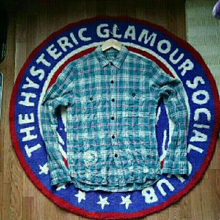 ヒステリックグラマー(HYSTERIC GLAMOUR)のヒステリックグラマー チェックシャツ ブルー系(シャツ)