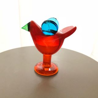 イッタラ(iittala)の*専用* Nuutajarvi シエッポ 脚つき バード (置物)