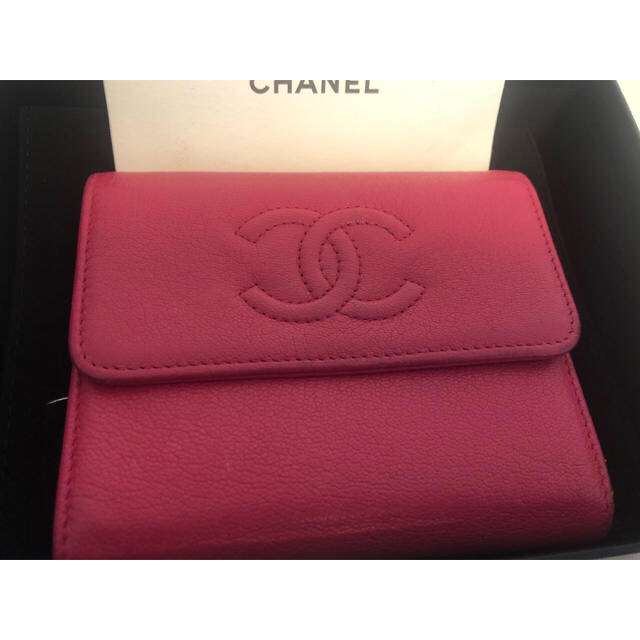 CHANEL(シャネル)のシャネル  ピンク コンパクト 財布 ミニ財布  レディースのファッション小物(財布)の商品写真