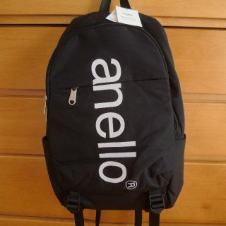 アネロ(anello)のわか樣専用☆新品☆anello アネロ ビッグロゴプリント リュック 黒 (リュック/バックパック)