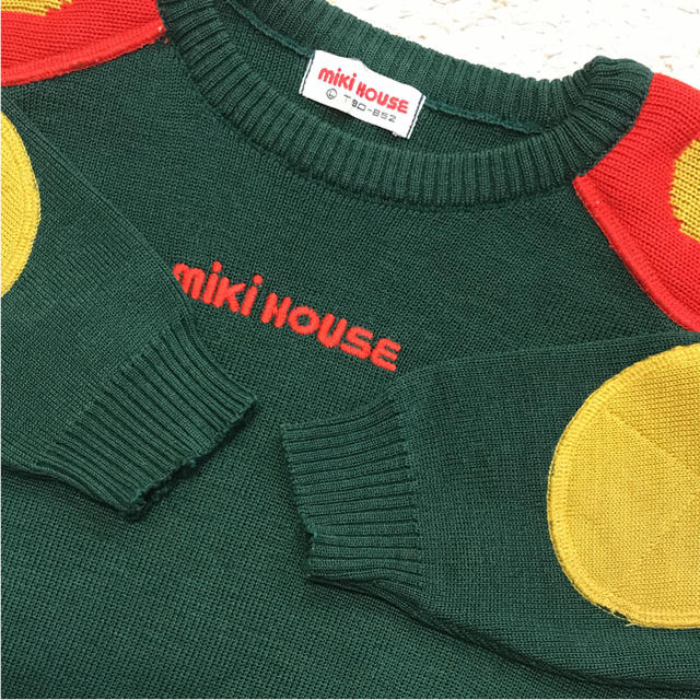 mikihouse(ミキハウス)のミキハウス レトロ ニット セーター 80〜90 キッズ/ベビー/マタニティのベビー服(~85cm)(ニット/セーター)の商品写真