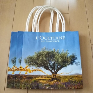 ロクシタン(L'OCCITANE)の【L'OCCITANE】手さげ袋S×3枚(ショップ袋)