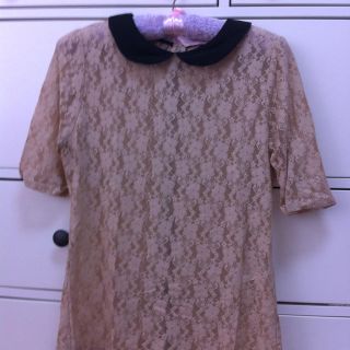 ザラ(ZARA)のZARAレースベージュTOPS♡(カットソー(長袖/七分))