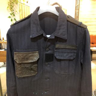 ISAMU KATAYAMA BACKLASH M-65 レザー切替ジャケット-