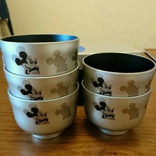 ディズニー(Disney)の新品未使用✨ ミッキー ♥ 汁椀 5客 ディズニー(食器)