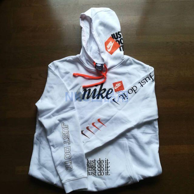 NIKE(ナイキ)の最安！国内未発売 パーカー ホワイト XL★NIKE JDI HOODIE メンズのトップス(パーカー)の商品写真