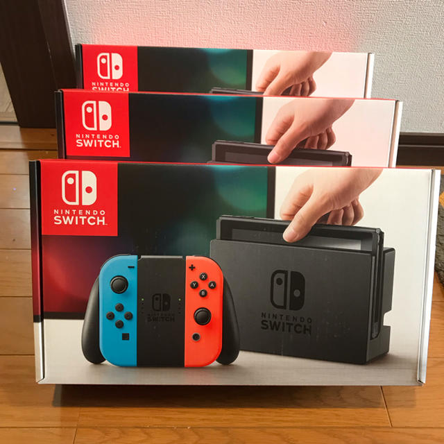 Nintendo Switch - 新品 任天堂 switch 3台 セット ネオン ブルー レッド スイッチ