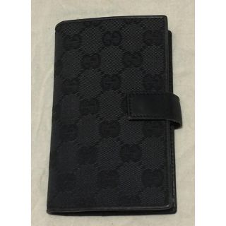 グッチ(Gucci)のGUCCI／グッチ CGキャンバス ブラック 手帳カバー(その他)