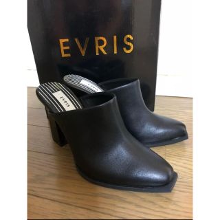 エヴリス(EVRIS)のEVRIS 新品 ミュール サンダル moussy sly デニム ニット(サンダル)