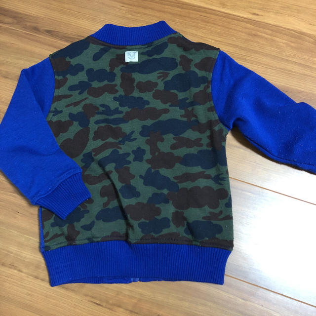 暖かジップアップスウェット☆110 キッズ/ベビー/マタニティのキッズ服男の子用(90cm~)(カーディガン)の商品写真