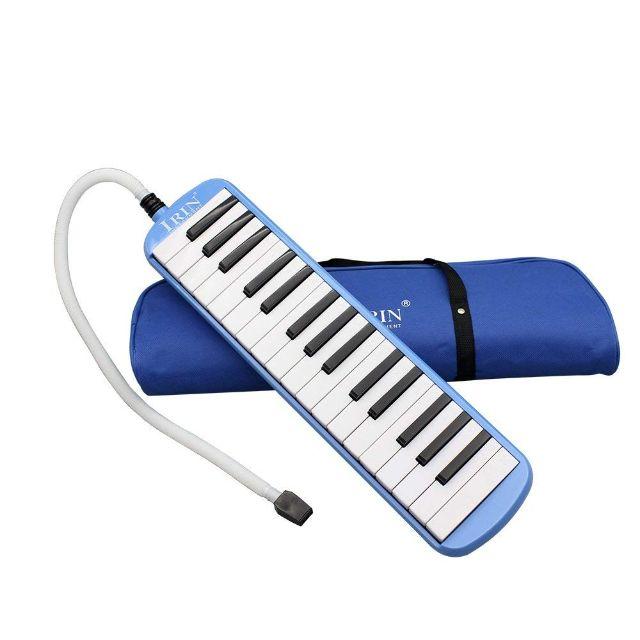 良音！【未使用】32 Key Melodicaハーモニカバッグ付 - ブルー 楽器の鍵盤楽器(その他)の商品写真